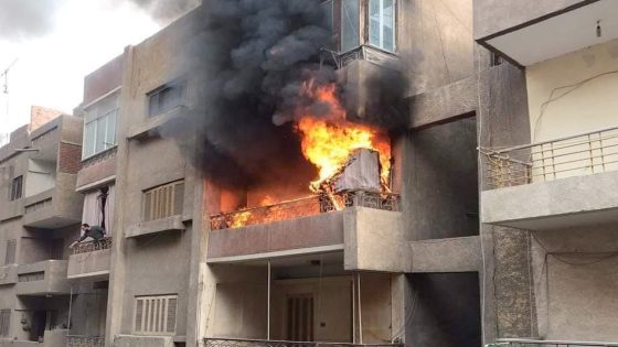 بالصورة.. حريق مهول بأحد المنازل بحي السلام بمدينة أكادير